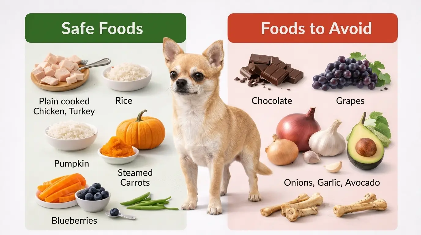  Chihuahua feeding guide showing portion control and healthy meal plan